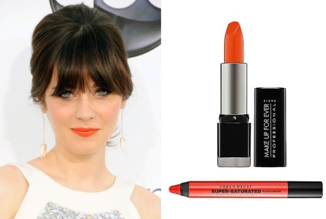 Zooey-Deschanel-orange-lipstick2-1024x689